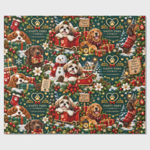 Regalo Historias de Patas Felices Perros Bonitos Papel de