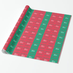 Regalo Ho Ho Ho papel de embalaje del elemento del