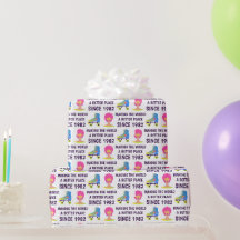 Hojas de papel de preparación para el cumpleaños d