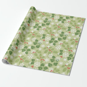 Regalo Holly Ivy Navidades de Nieve Papel envuelto