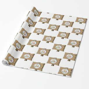 Regalo Hombre de Rótulo de papel envuelto