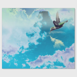 REGALO HUMMINGBIRD EN papel de envolvimiento matut