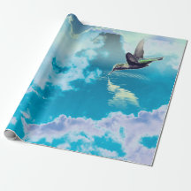 REGALO HUMMINGBIRD EN papel de envolvimiento matut