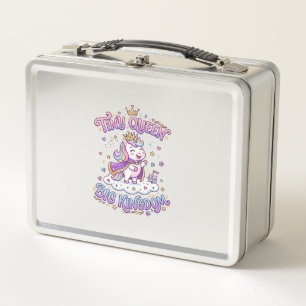 Regalo Idea Pegatina Pequeña Reina Unicornio Gran 