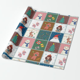 Regalo Ilustracion de navidades - Papel de ajuste mate