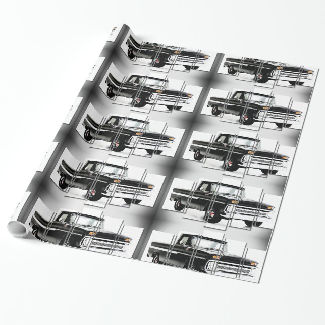 Regalo Imagen clásica del coche para papel de envolvimien (Desenrollado)