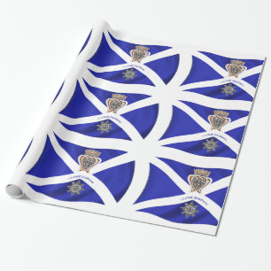 Regalo Imagen de la bandera de Escocia Papel de envolvimi