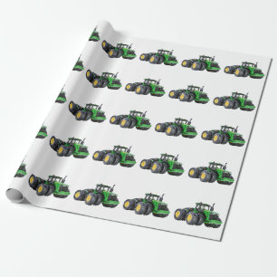 Regalo Imagen del tractor para el papel de envolver