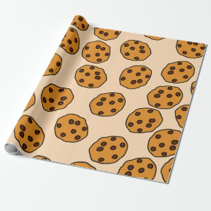 Regalo impresión de cookies en papel de envoltura de crem
