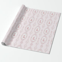 Impresión de papel pintado victoriano rosa