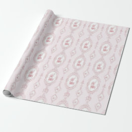 Regalo Impresión de papel pintado victoriano rosa