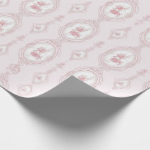Impresión de papel pintado victoriano rosa