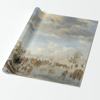 Regalo INVIERNO EN HOLLAND Vintage Navidad Papel de envol