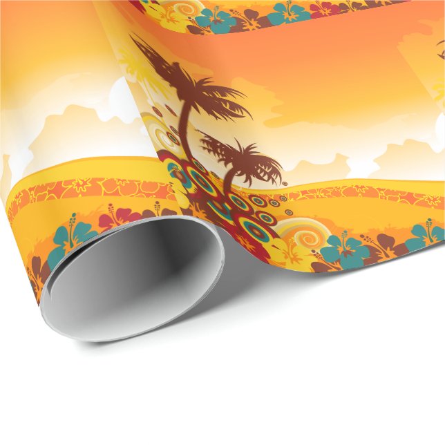 Regalo Islas Tropicales 7 Papel de ajuste (Esquina del rollo)