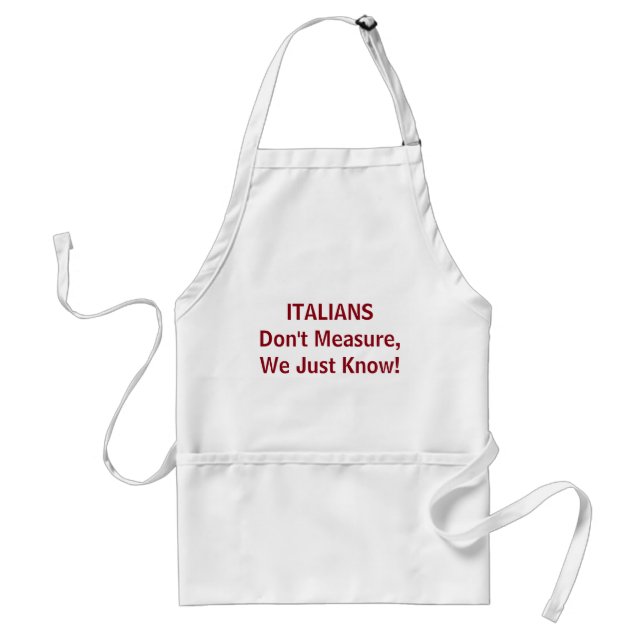 Regalo italiano divertido del delantal (Frente)