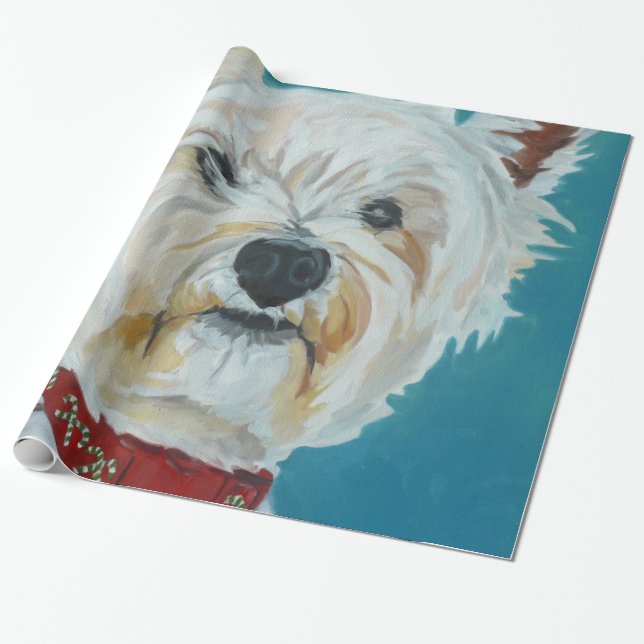 Regalo Jesse el papel de embalaje de Westie (Desenrollado)