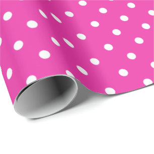 Regalo Jewel Pink   Papel de ajuste de puntos de polka bl