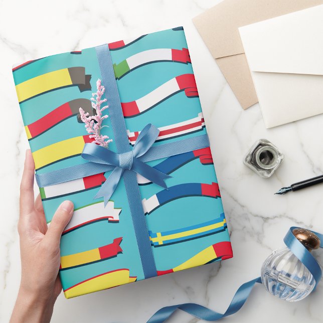 Regalo Juego De Banderas Papel De Ajuste (Subido por el creador)