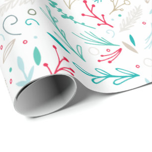 Regalo Jugosos Navidades de follaje de vacaciones papel d