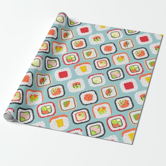 Regalo Kawaii Sushi Papel de relleno (Desenrollado)