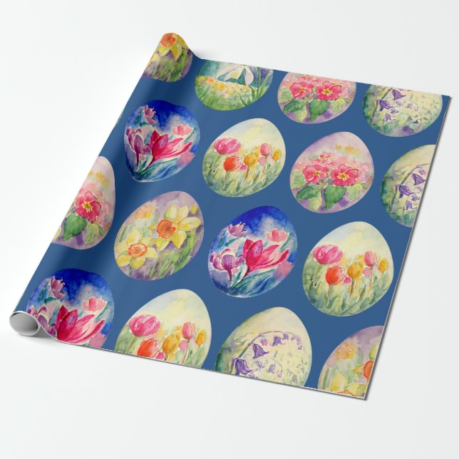 Regalo La primavera florece el papel de embalaje de los (Desenrollado)