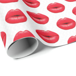 Regalo labios de empaquetado de papel de la cinta