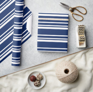 Regalo Láminas de rayas azules de PAPEL