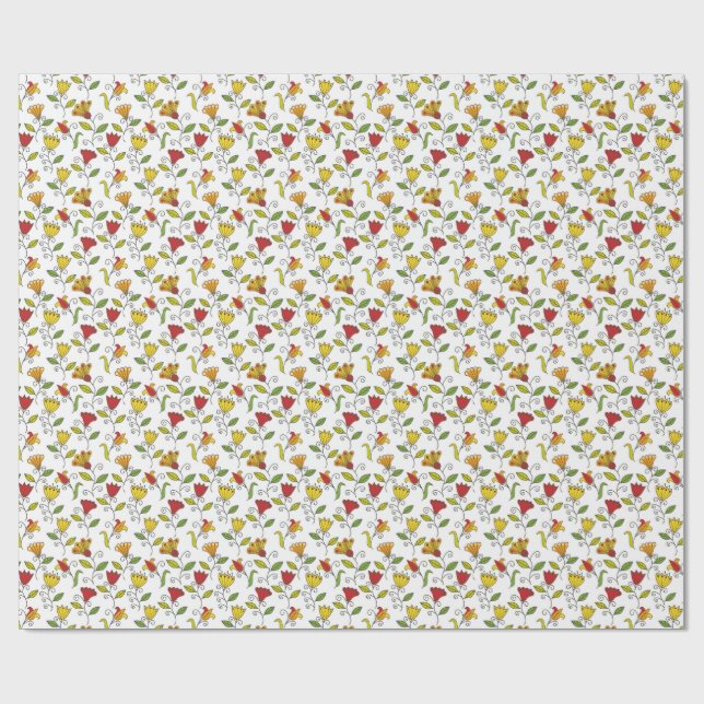 Regalo Láminas desenrolladas y planas de papel de envolve (Superficie plana)