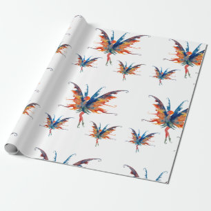 Regalo Las alas de las hadas importan papel de envolvimie