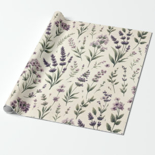 Regalo Lavanda con rollo de papel de envolvimiento de cos
