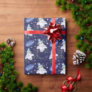 Regalo Lechuza de nieve con papel de Navidades Gorras