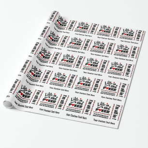 Regalo LIFE COMO papel de envoltura de personalizado de P