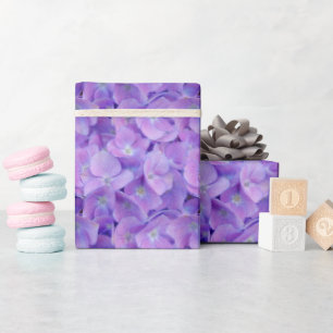 Regalo Lilac Hydrangea Flores Papel de envolver