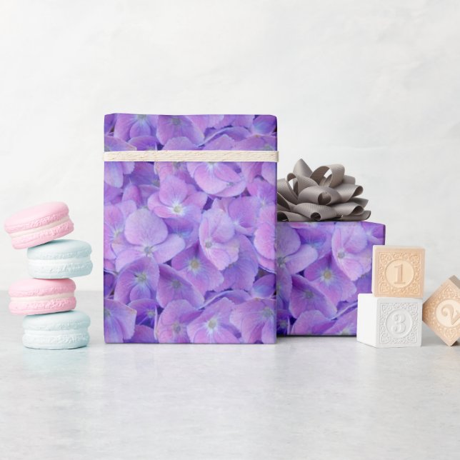Regalo Lilac Hydrangea Flores Papel de envolver (Baby Shower)