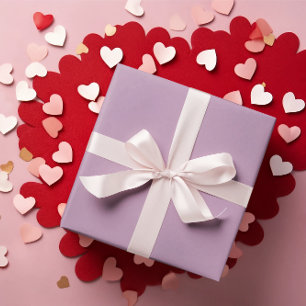 Regalo Lilac rosado - Rollo de papel envuelto rosado