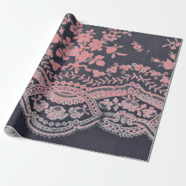 Regalo LLAVE ANTIGUA NEGRA Y ROSA DE papel