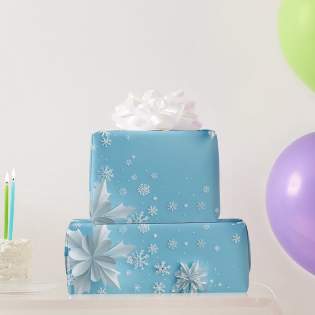 Regalo Llave de nieve - Papel para envolver (Regalos de fiesta)