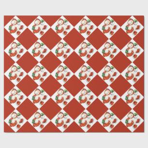 Regalo Los Navidades de nieve añejos envueltos en papel