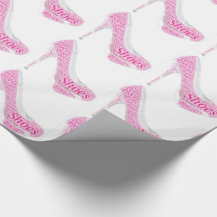 Regalo Los tacones rosados boots Papel de ajuste de regal