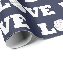 Regalo LOVE Voleibol Team Color Gift Papel de ajuste