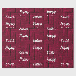 Regalo Magenta Feliz Papel de Envoltura de Pascua