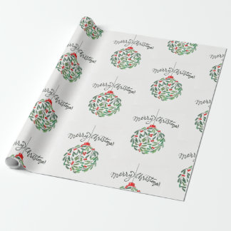 Regalo Magnífico y alegre papel de envoltura navideño