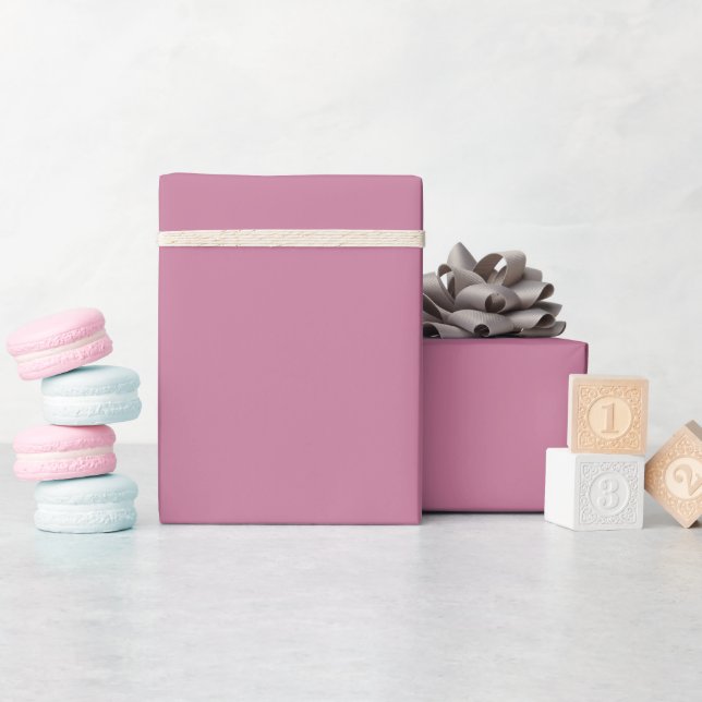 Regalo Malva rosa muda moderna - Rollo de papel envuelto (Baby Shower)