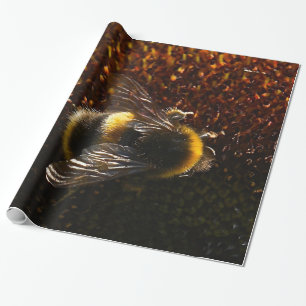 Regalo Manosee el papel de embalaje de la abeja