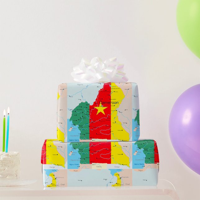 Regalo Mapa Del Papel De Envoltura De Camerún (Subido por el creador)