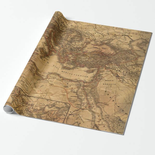 Regalo Mapas de época del papel digital europeo-7 (Desenrollado)