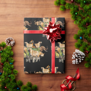 Regalo Marco de vida silvestre Spots Hyena Papel de ajust