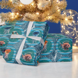 Regalo Mares de burbujas 2 Rollos de papel de envolvimien