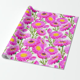 Regalo Margaritas de papel rosa Florales en flor