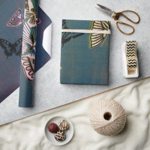 Regalo MARIPOSAS DE papel ACOGEDOR Y AZUL